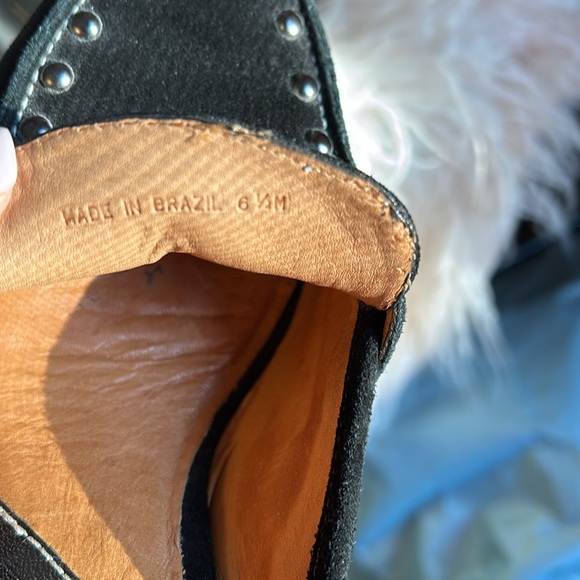 Black suede platform clog by DANIBLACK Size 6 1/2 M - Picture 8 of 8